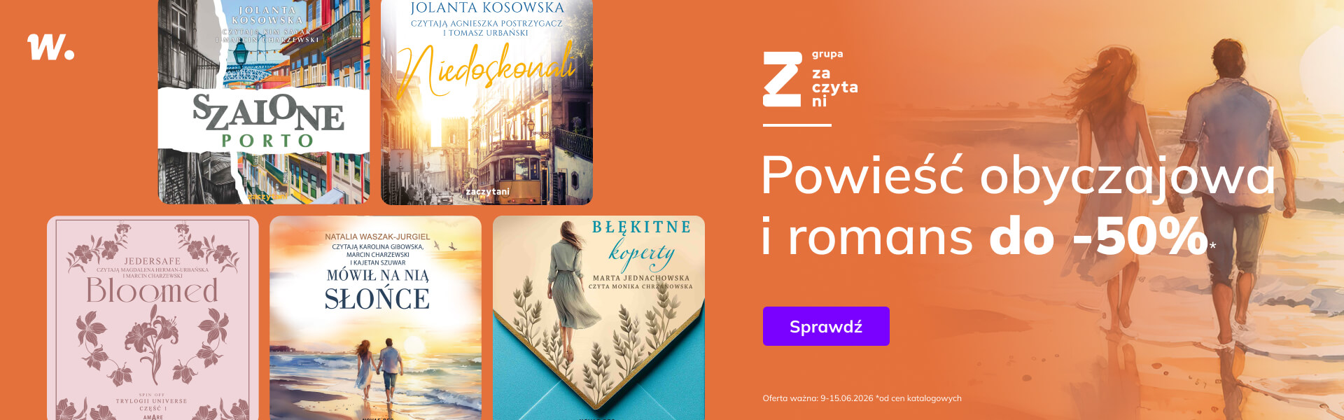 Grafika prowadzi do promocji: Grupa Zaczytani. Literatura obyczajowa i romans do -50%
