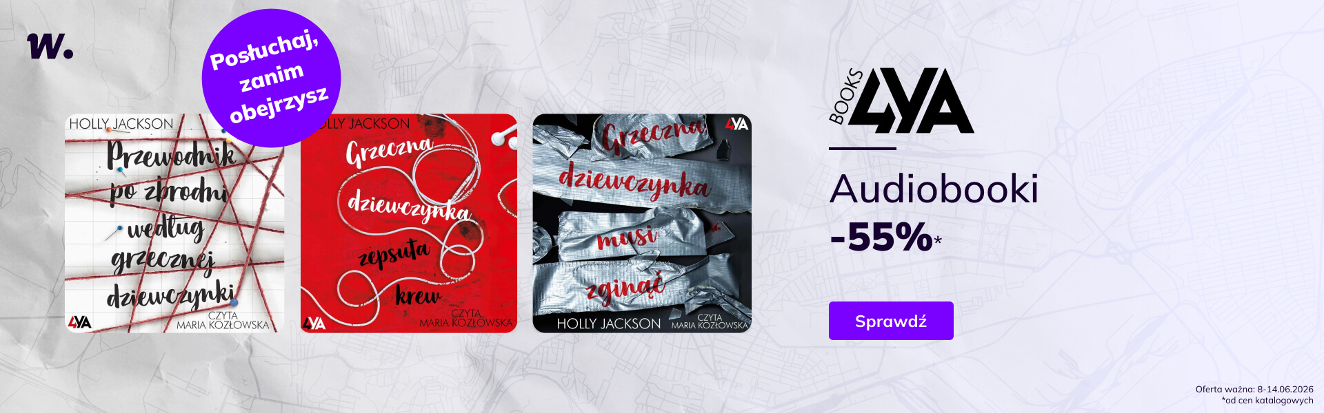 Grafika prowadzi do promocji: Books4YA. Audiobooki -33%