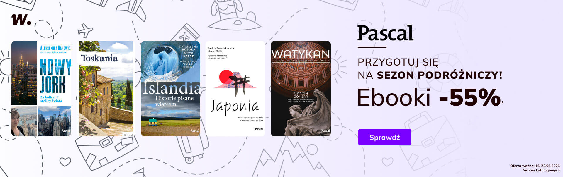 Grafika prowadzi do promocji: Ebooki podróżnicze od Pascala 55% taniej