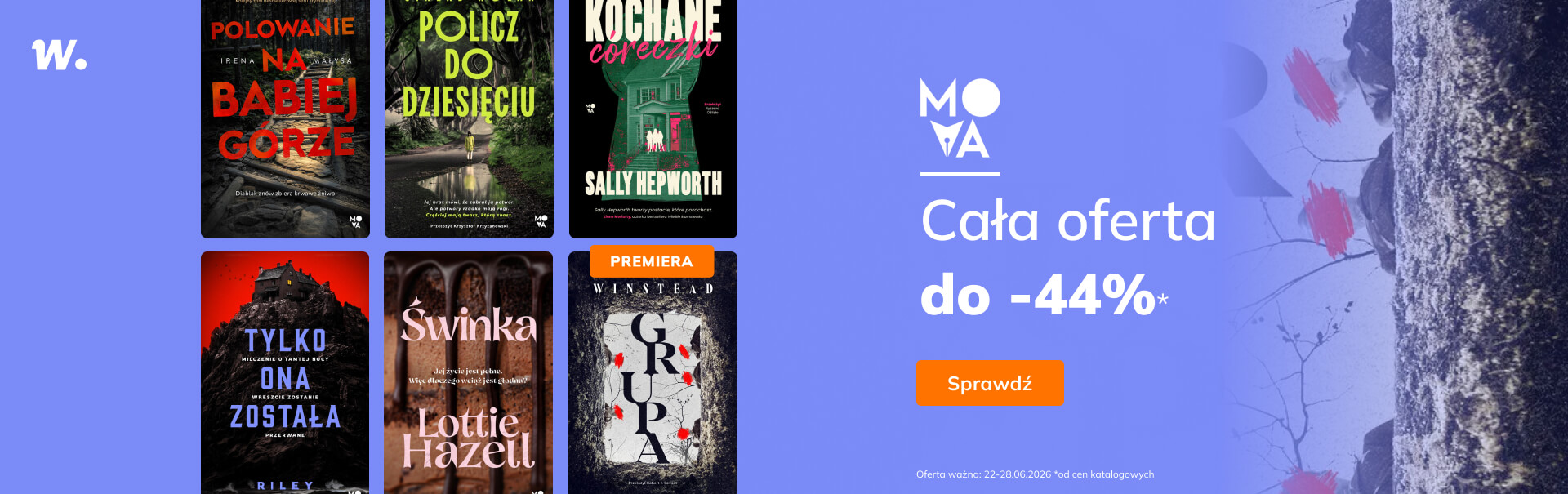 Grafika prowadzi do promocji: Wydawnictwo Mova: cała oferta do -44%