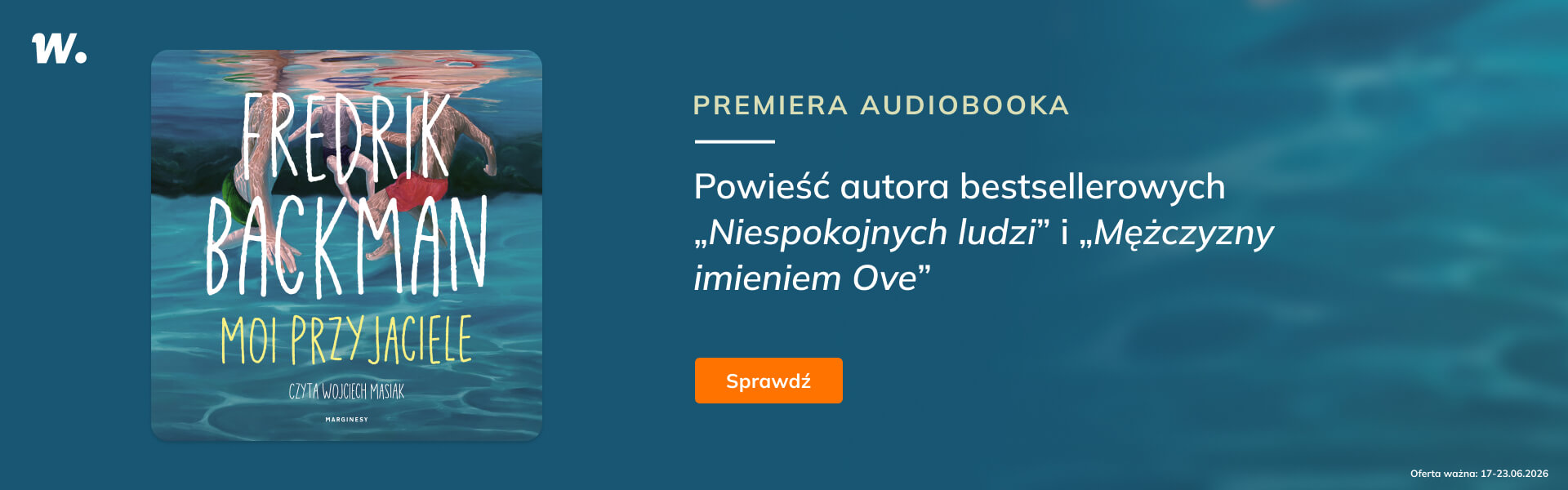 Grafika prowadzi do promocji: Premiera audiobooka "Moi przyjaciele"