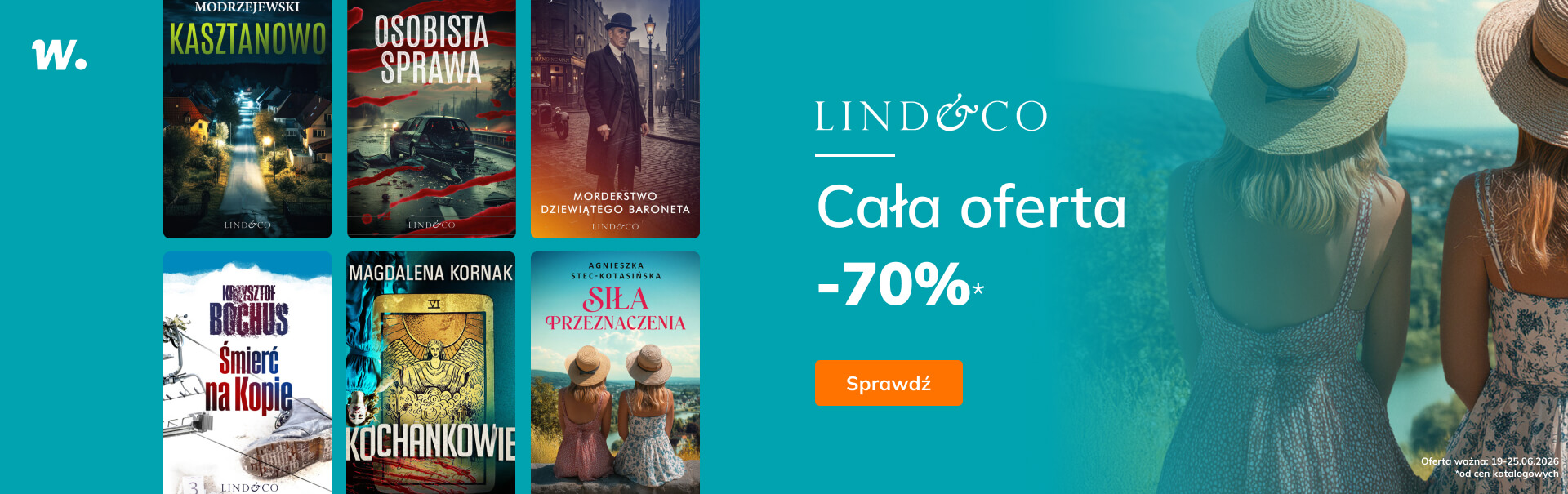 Grafika prowadzi do promocji: Wydawnictwo Lind&Co: cała oferta -70%