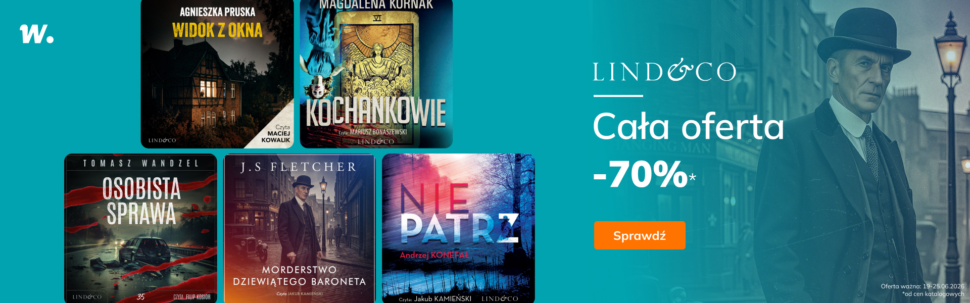 Grafika prowadzi do promocji: Lind&Co cała oferta -70%