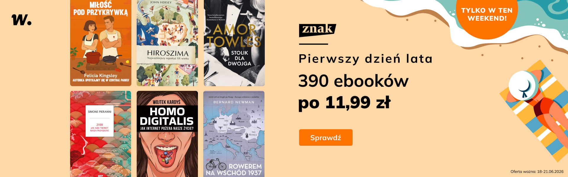 Grafika prowadzi do promocji: Pierwszy dzień lata: ebooki po 11,99 zł