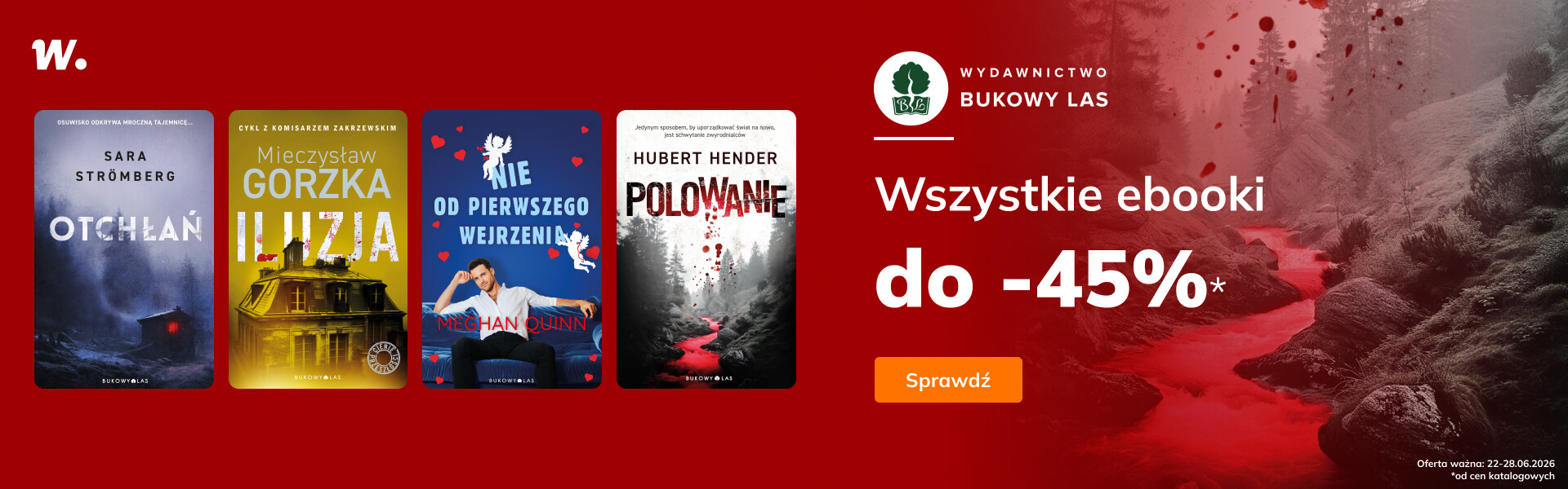 Grafika prowadzi do promocji: Bukowy Las - ebooki do -45%
