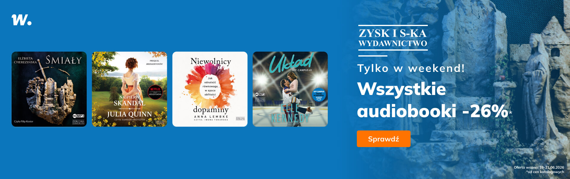 Grafika prowadzi do promocji: Zysk i S-ka Wydawnictwo. Cała oferta -26%!