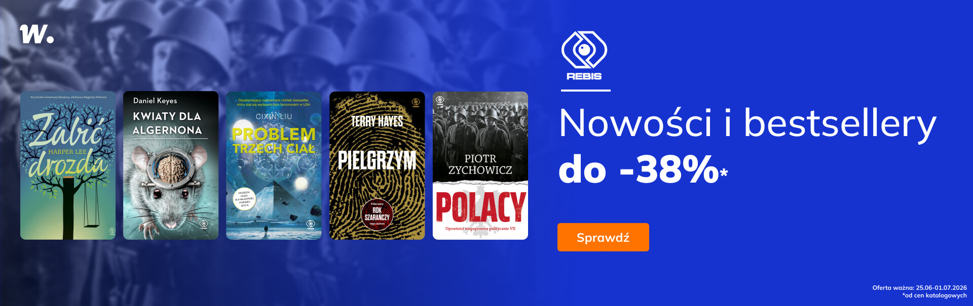 Grafika prowadzi do promocji: Rebis - premiery i nowości do -45%