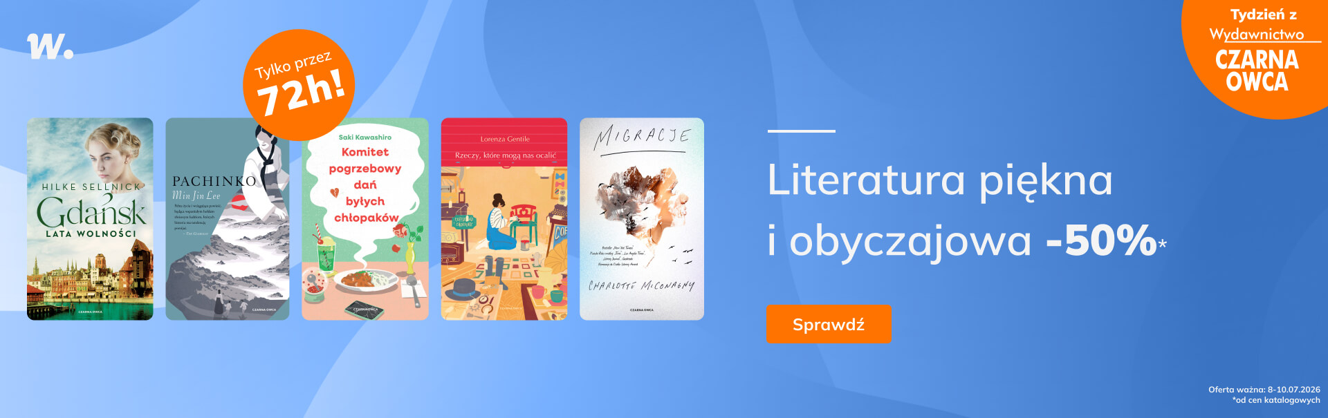 Grafika prowadzi do promocji: Tydzień z Czarną Owcą: literatura piękna i obyczajowa -50%