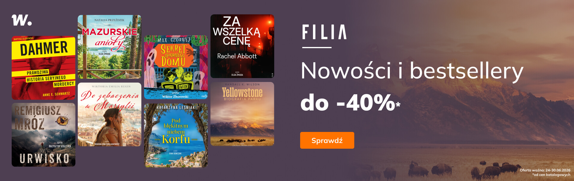 Grafika prowadzi do promocji: Filia. Bestsellery i nowości do -40%!