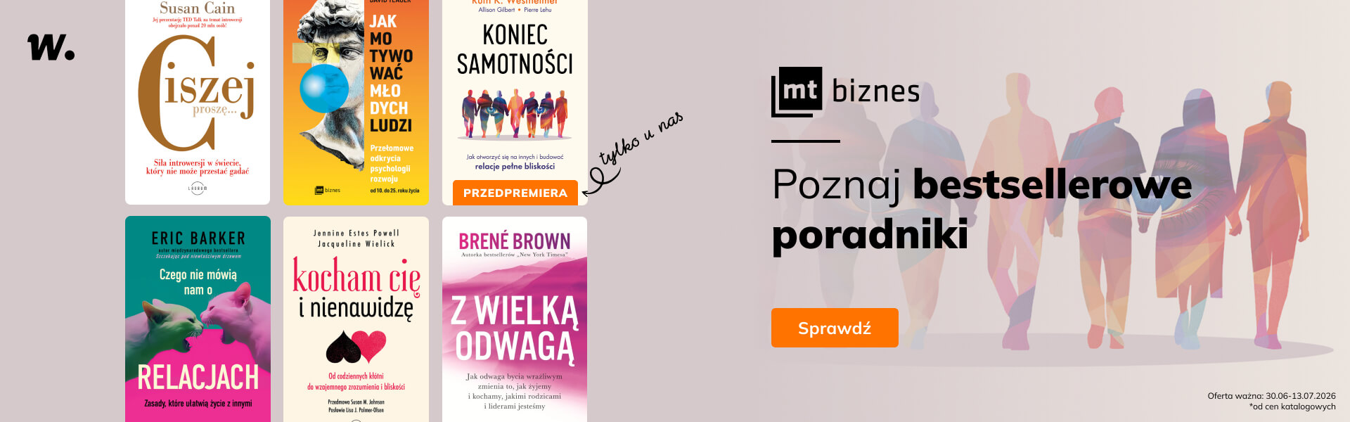 Grafika prowadzi do promocji: MT Biznes: poznaj bestsellerowe poradniki