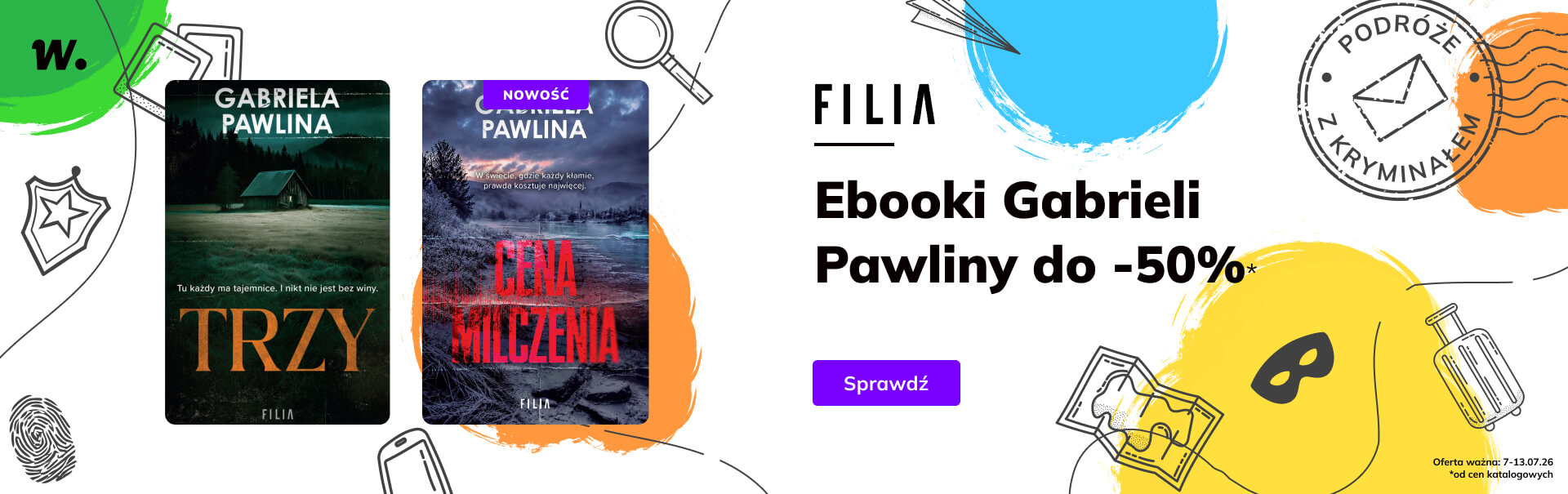 Grafika prowadzi do promocji: Podróże z kryminałem: ebooki Gabrieli Pawliny do -50%