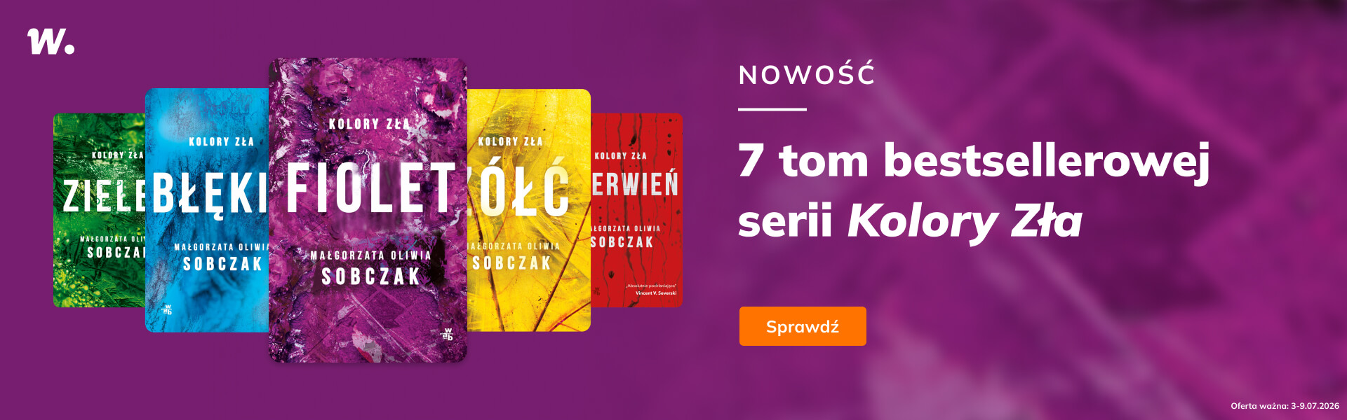 Grafika prowadzi do promocji: Fiolet - nowy tom z serii Kolory Zła