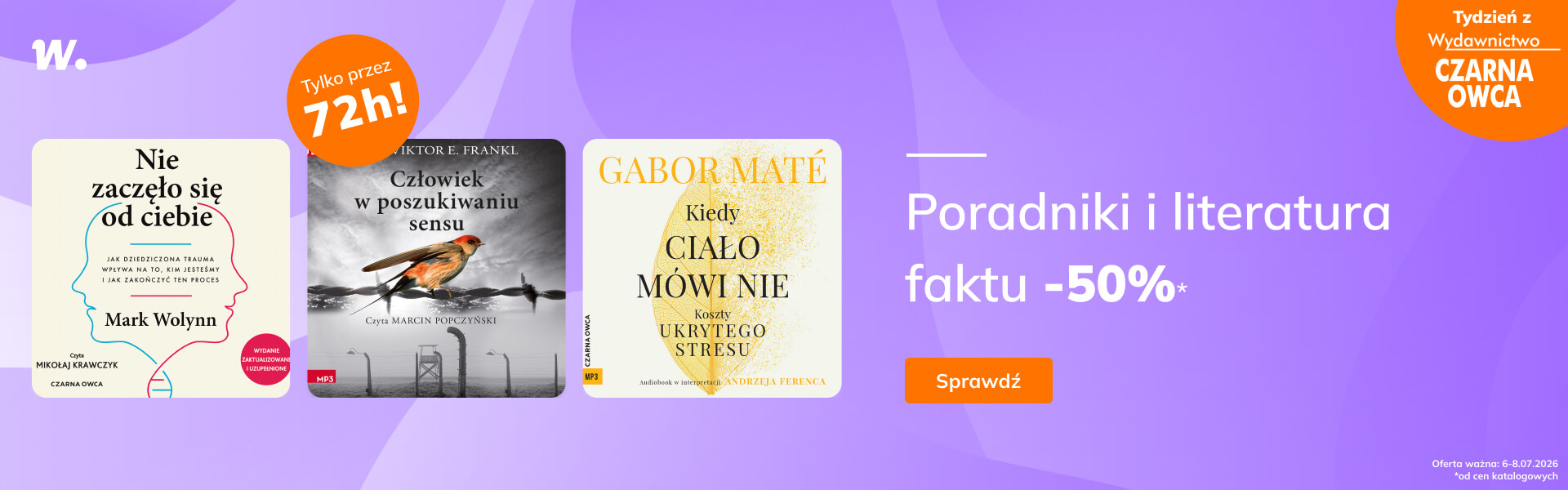 Grafika prowadzi do promocji: Czarna Owca. Poradniki i literatura faktu -50%*