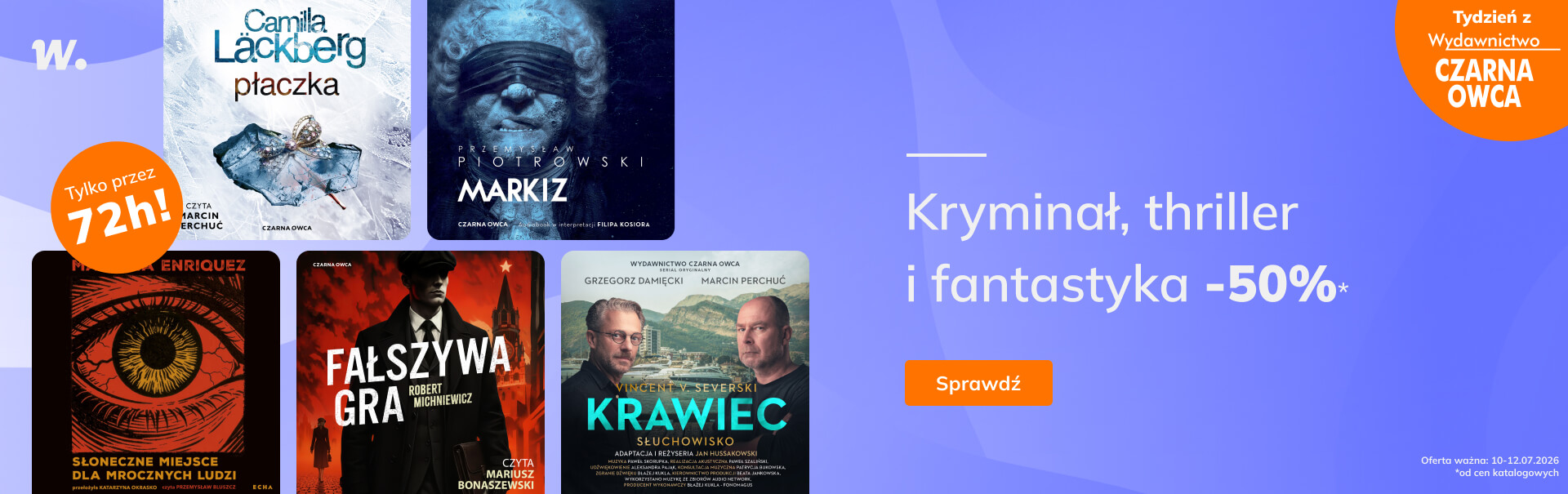 Grafika prowadzi do promocji: Czarna Owca. Kryminał i thriller -50%*