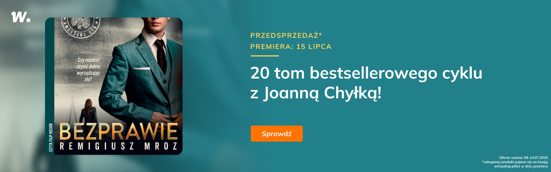 Grafika prowadzi do promocji: Bezprawie - przedsprzedaż audiobooka