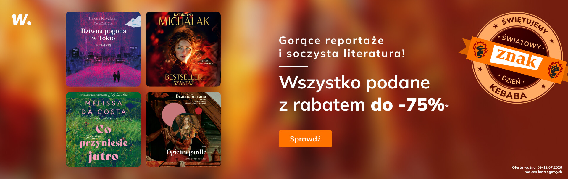 Grafika prowadzi do promocji: Świętujemy Dzień kebaba! Audiobooki do -75%