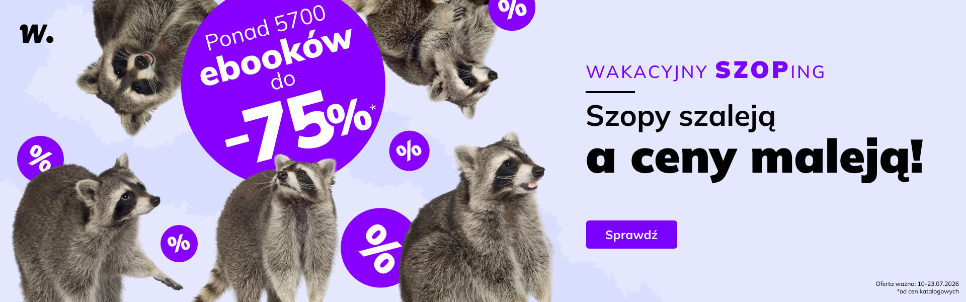 Grafika prowadzi do promocji: Wakacyjny SZOPing! Ebooki do -75%