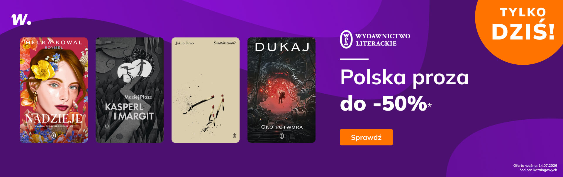 Grafika prowadzi do promocji: Tydzień z Wydawnictwem Literackim: Polska proza do -50%