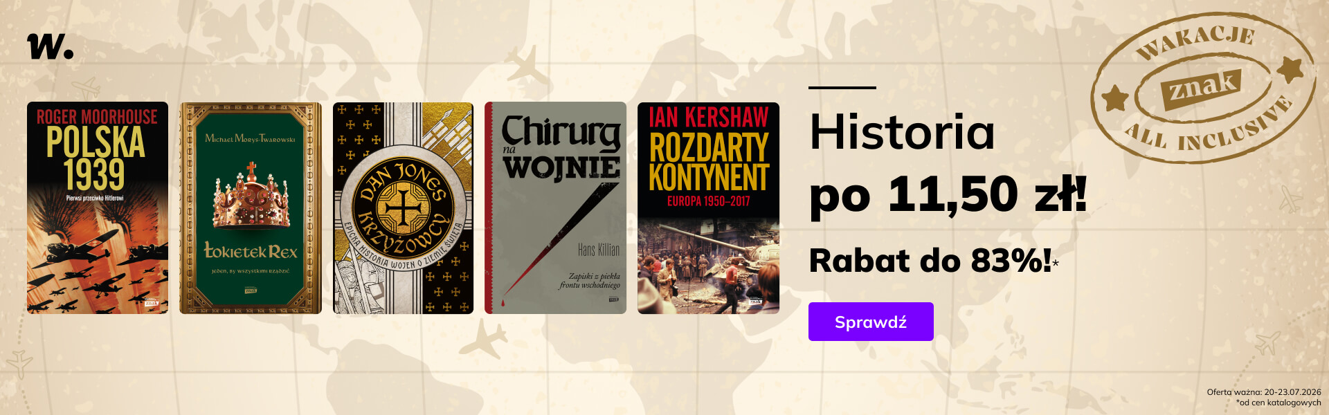 Grafika prowadzi do promocji: Znak All Inclusive: Historia po 11,50 zł