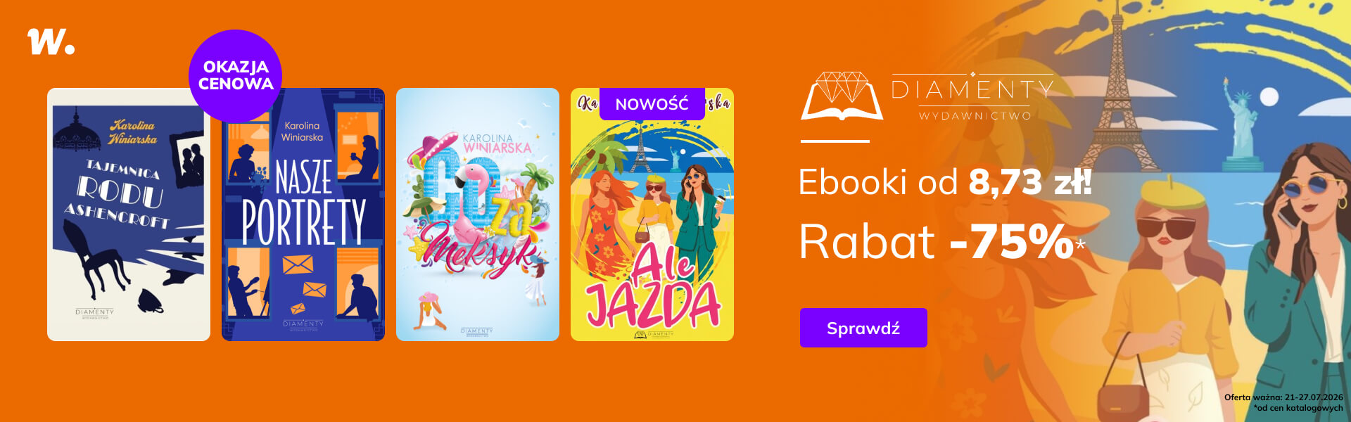 Grafika prowadzi do promocji: Wydawnictwo Diamenty: cała oferta -75%