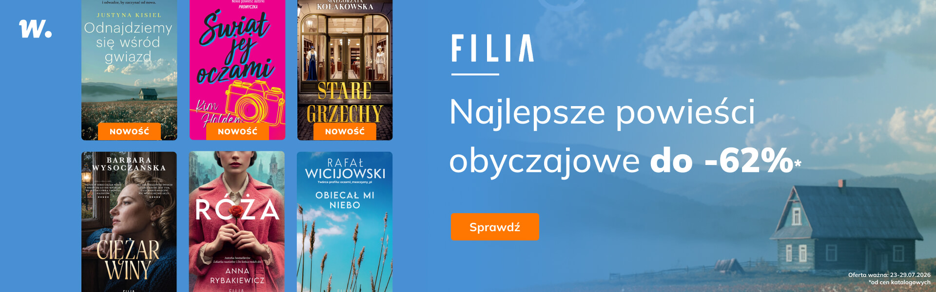 Grafika prowadzi do promocji: Filia: powieść obyczajowa i romans do -62%