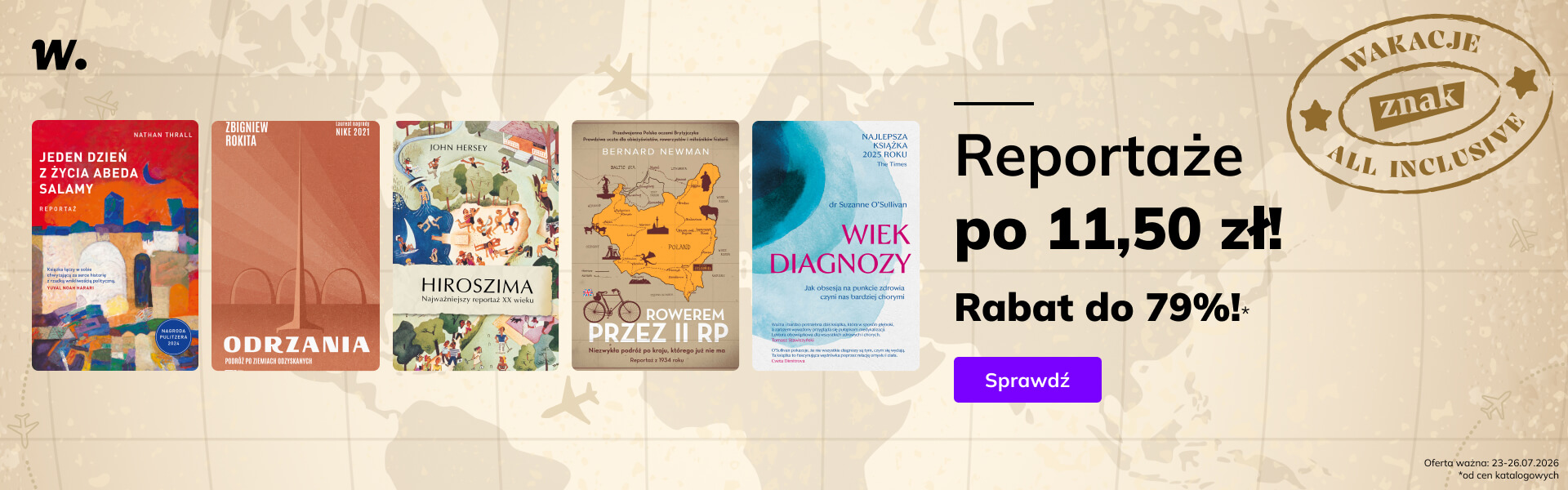 Grafika prowadzi do promocji: Znak All Inclusive: Reportaż po 11,50 zł
