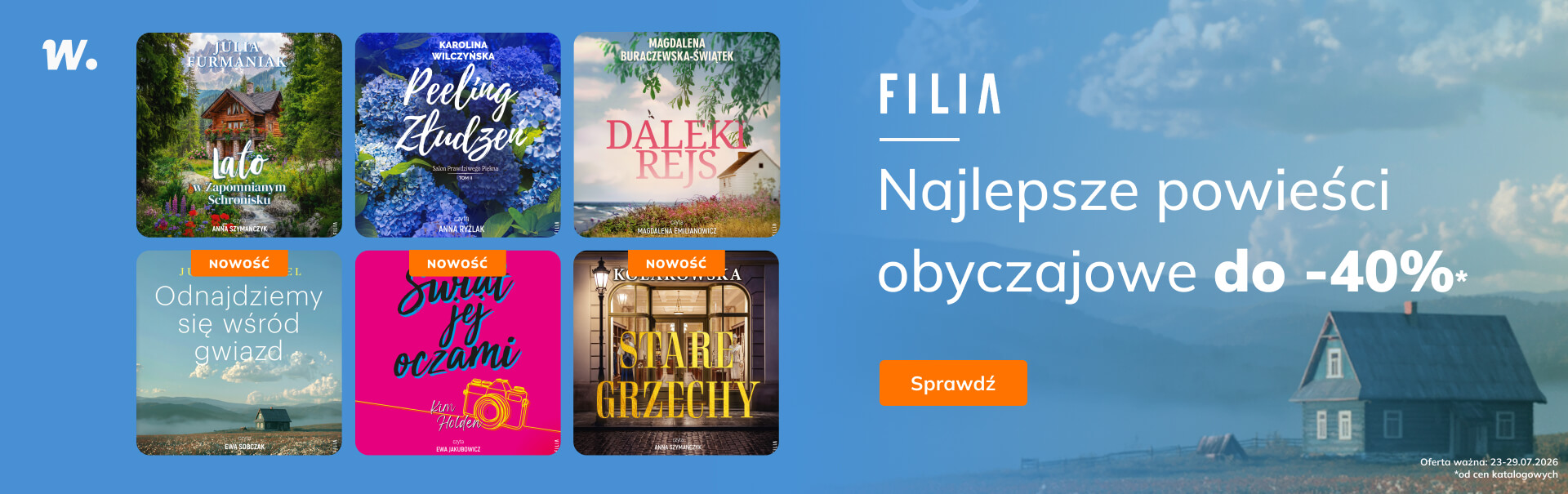 Grafika prowadzi do promocji: Filia. Powieści obyczajowe do -40%