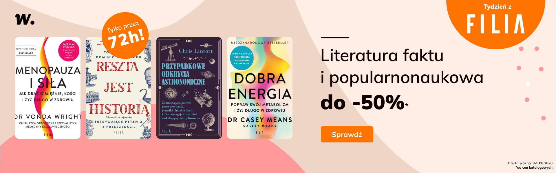 Grafika prowadzi do promocji: Tydzień z Filią: literatura faktu i popularnonaukowa do -50%