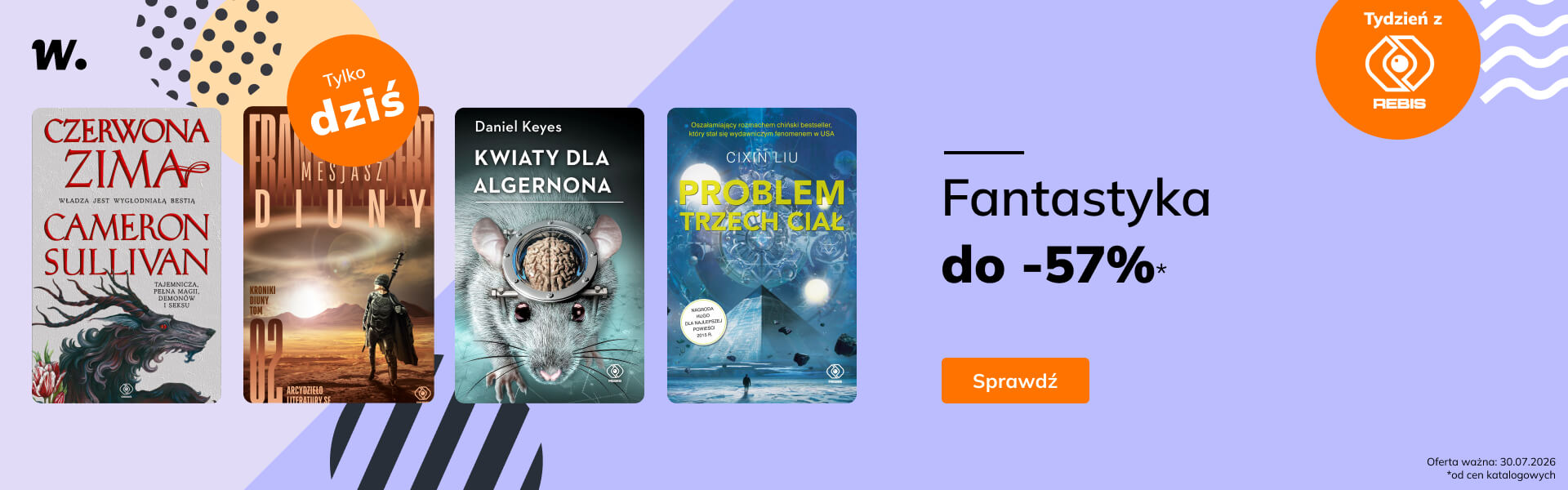Grafika prowadzi do promocji: Tydzień z Rebisem: Fantastyka do -57%