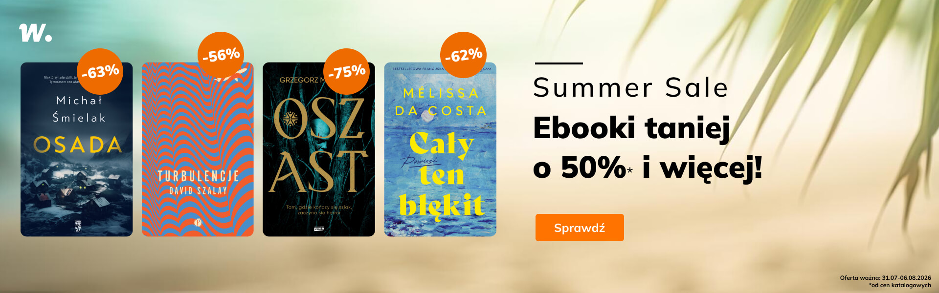 Grafika prowadzi do promocji: Summer Sale  Ebooki taniej o 50% i więcej!