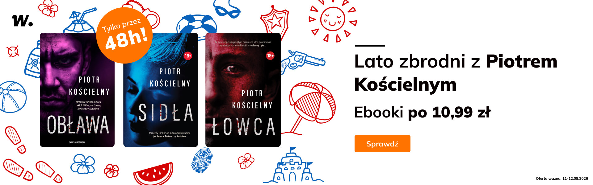 Grafika prowadzi do promocji: Lato zbrodni z Piotrem Kościelnym