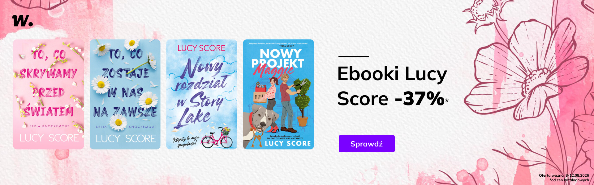 Grafika prowadzi do promocji: Lucy Score: ebooki autorki -37%