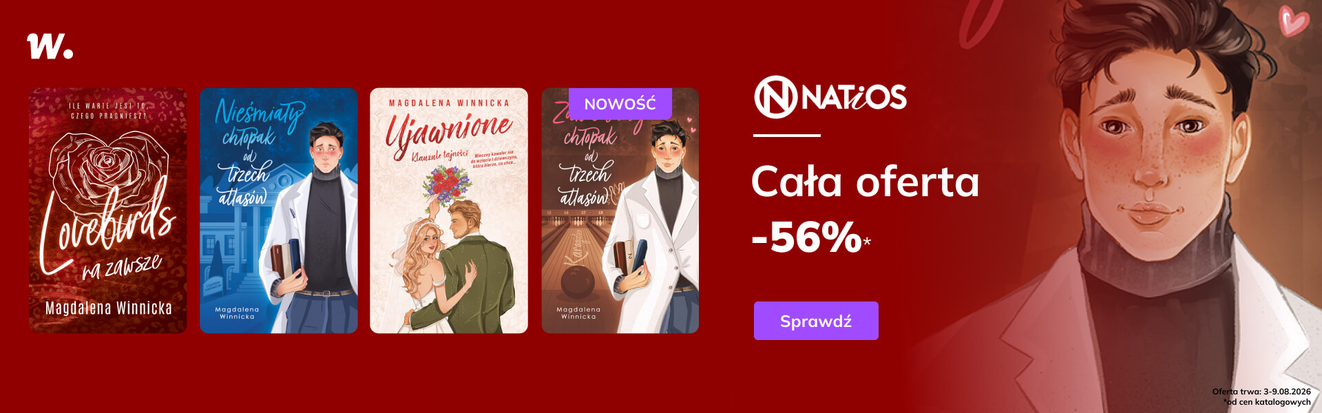 Grafika prowadzi do promocji: Wydawnictwo Natios: cała oferta -56%