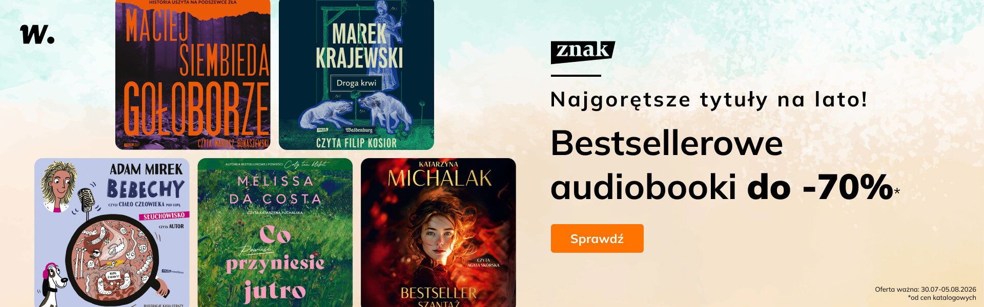 Grafika prowadzi do promocji: Najgorętsze audiobooki do -70%