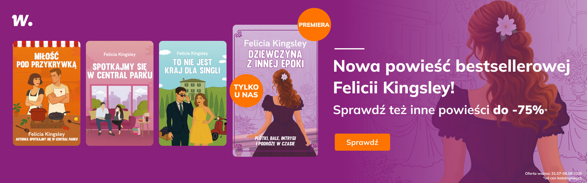 Grafika prowadzi do promocji: Dziewczyna z innej epoki + powieści na lato