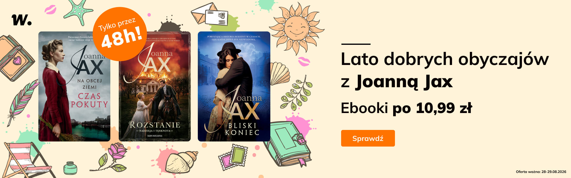 Grafika prowadzi do promocji: Lato dobrych obyczajów z Joanną Jax