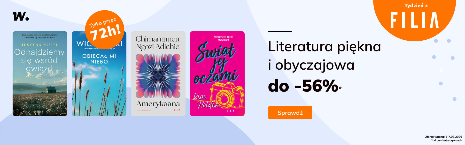 Grafika prowadzi do promocji: Tydzień z Filią: literatura piękna i obyczajowa do -56%