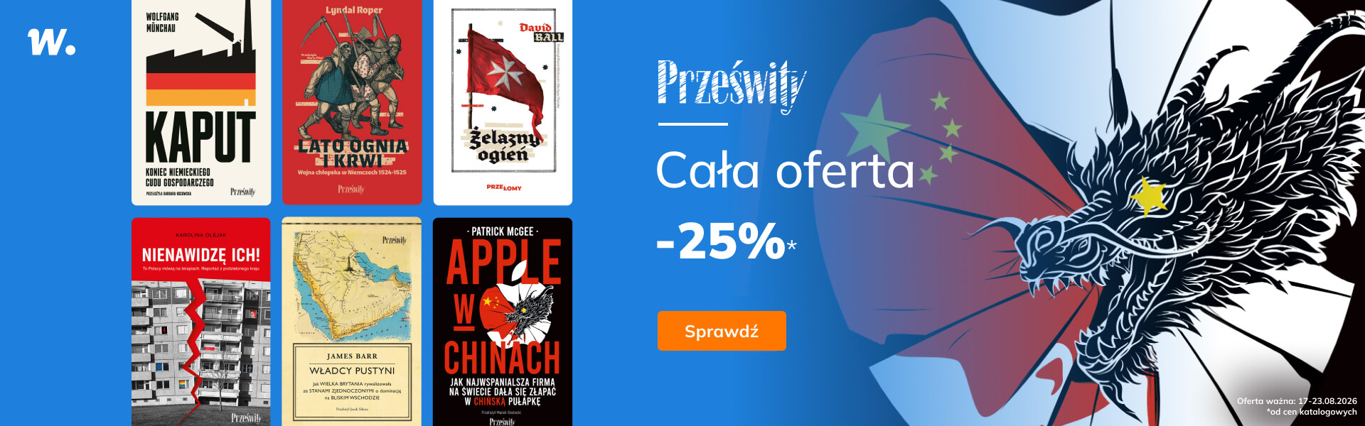 Grafika prowadzi do promocji: Wydawnictwo Prześwity: cała oferta -25%