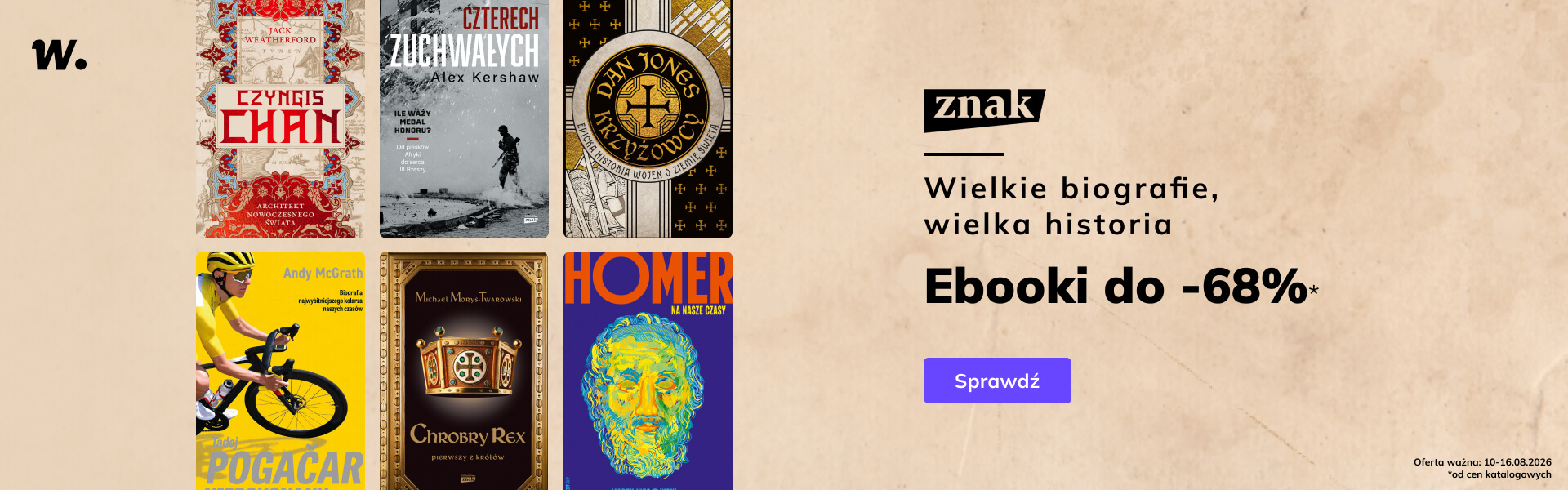 Grafika prowadzi do promocji: Wielkie biografie, wielka historia do -68%