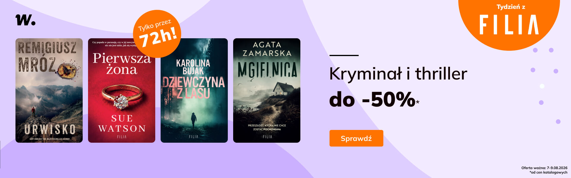 Grafika prowadzi do promocji: Tydzień z Filią: Kryminał i thriller do -50%