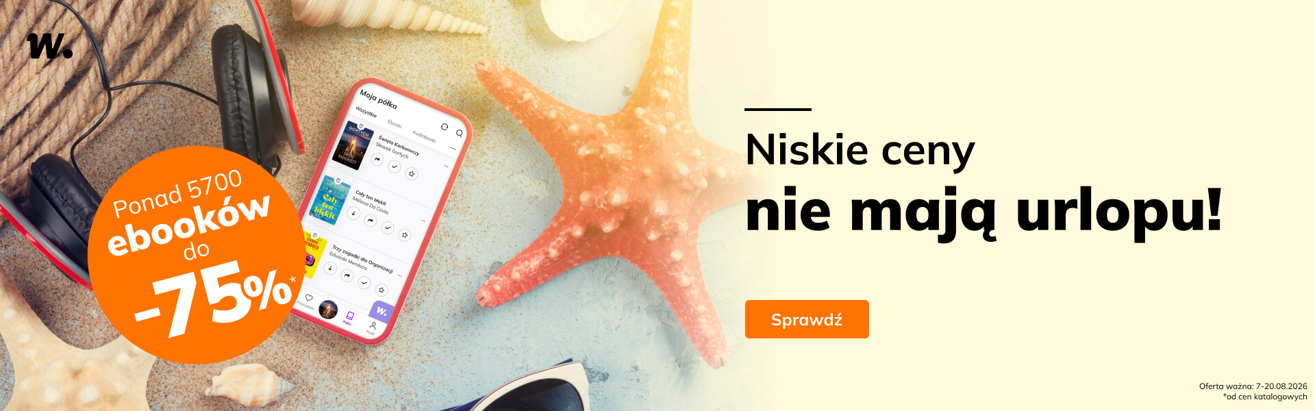 Grafika prowadzi do promocji: Niskie ceny nie mają urlopu! Ebooki do -75%