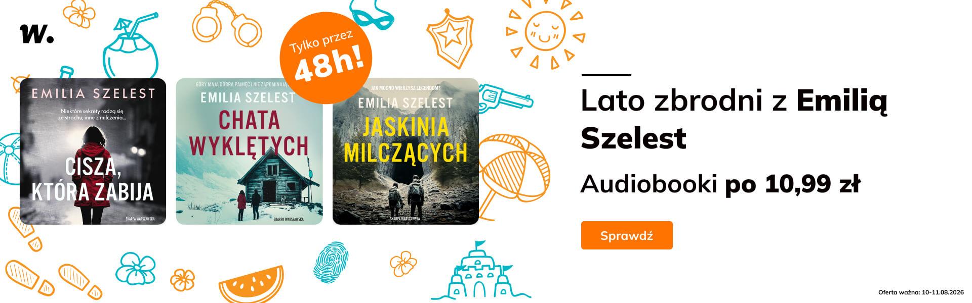 Grafika prowadzi do promocji: Skarpa Warszawska. Audiobooki Emilii Szelest po 10.99 zł
