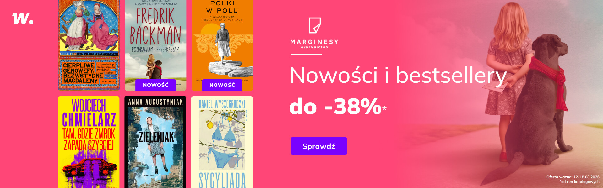Grafika prowadzi do promocji: Wydawnictwo Marginesy: nowości i bestsellery do -38%