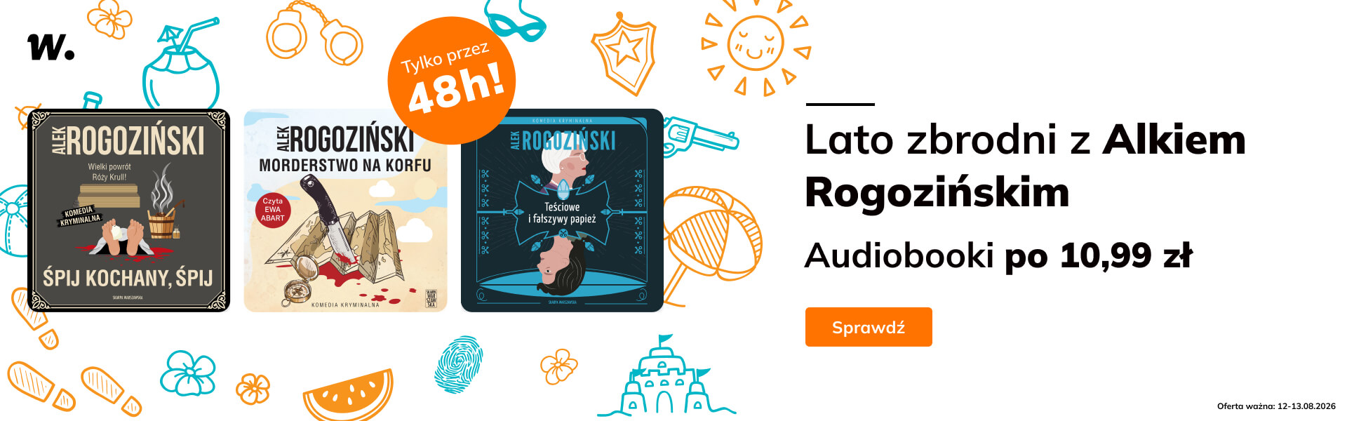 Grafika prowadzi do promocji: Skarpa Warszawska. Audiobooki Alka Rogozińskiego po 10.99 zł