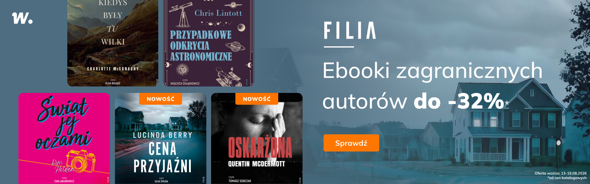 Grafika prowadzi do promocji: Filia. Audiobooki zagranicznych autorów do -32%*