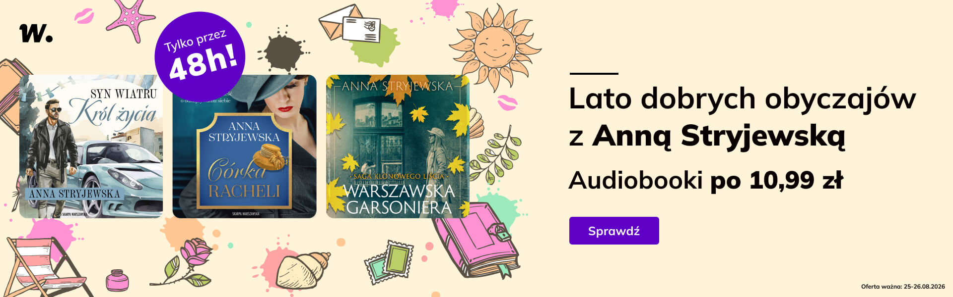 Grafika prowadzi do promocji: Skarpa Warszawska. Audiobooki Anny Stryjewskiej po 10.99 zł
