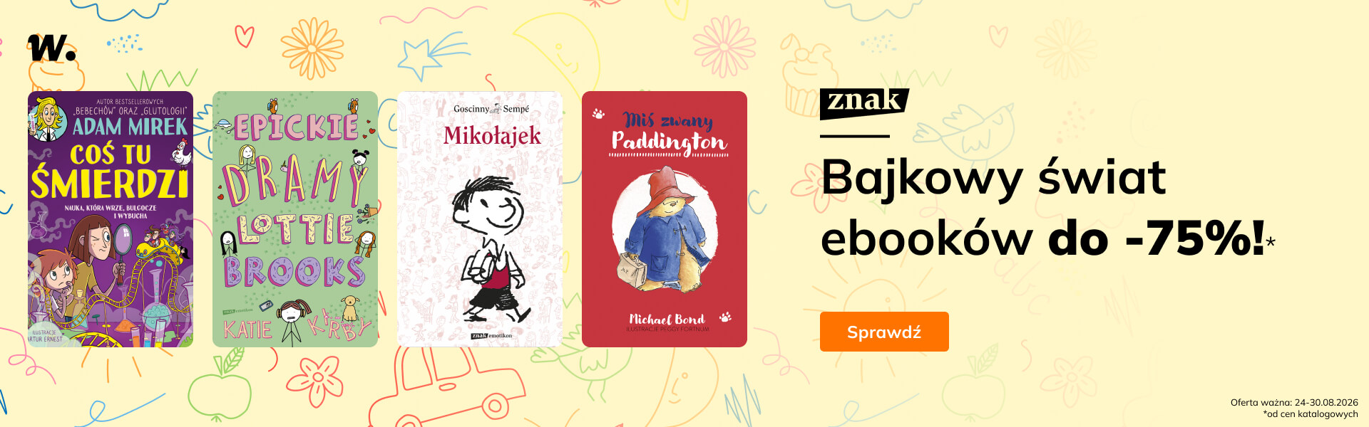 Grafika prowadzi do promocji: Znak. Ebooki dla dzieci do -75%
