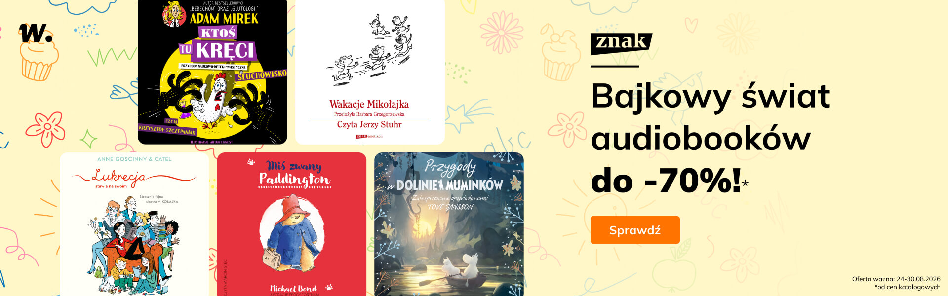 Grafika prowadzi do promocji: Znak. Audiobooki dla dzieci do -70%!