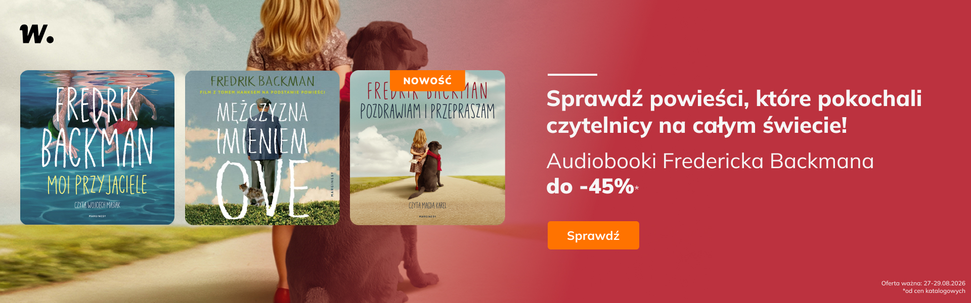Grafika prowadzi do promocji: Audiobooki Fredericka Backmana -45%