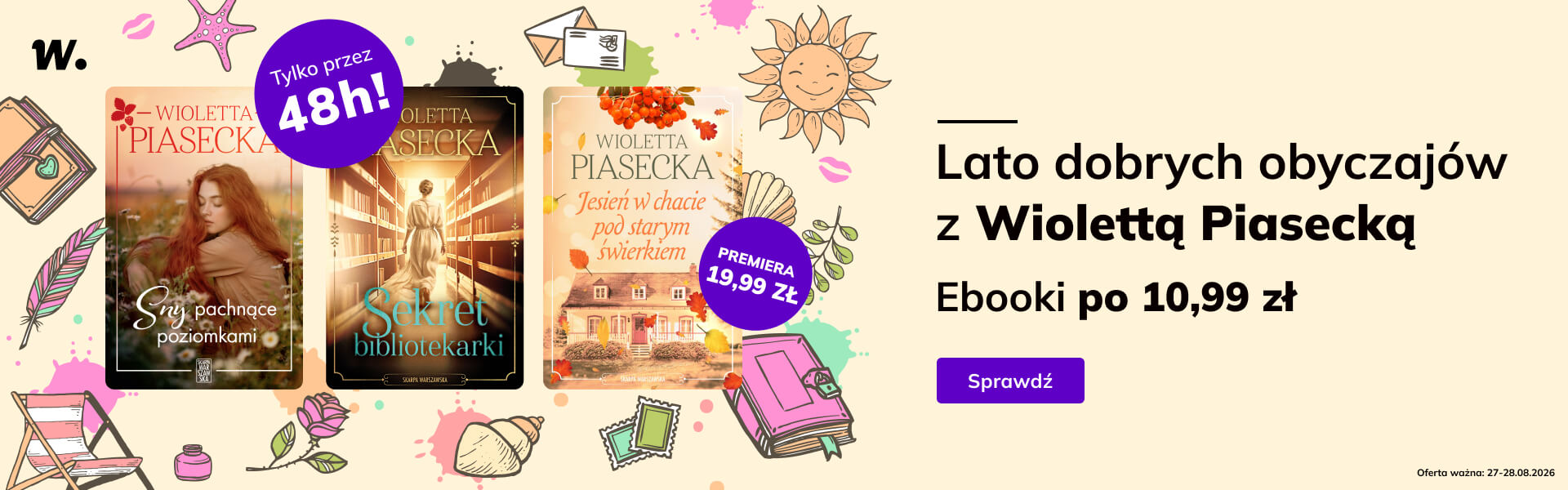 Grafika prowadzi do promocji: Lato dobrych obyczajów z Wiolettą Piasecką
